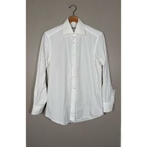 Stefano Ricci Classic White Dress Shirt size 37/14.5
